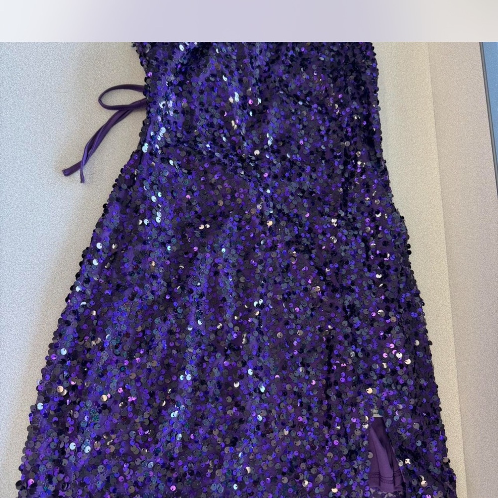 Wild Fable Shimmering Purple Sequin Dress